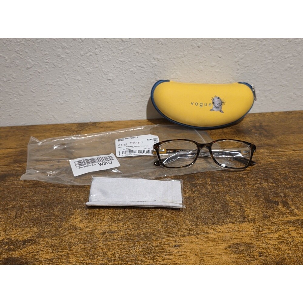 Vogue Eyewear Kids' Teens Vy2001 Square Top Light Havana 47-16-130 Frames Only